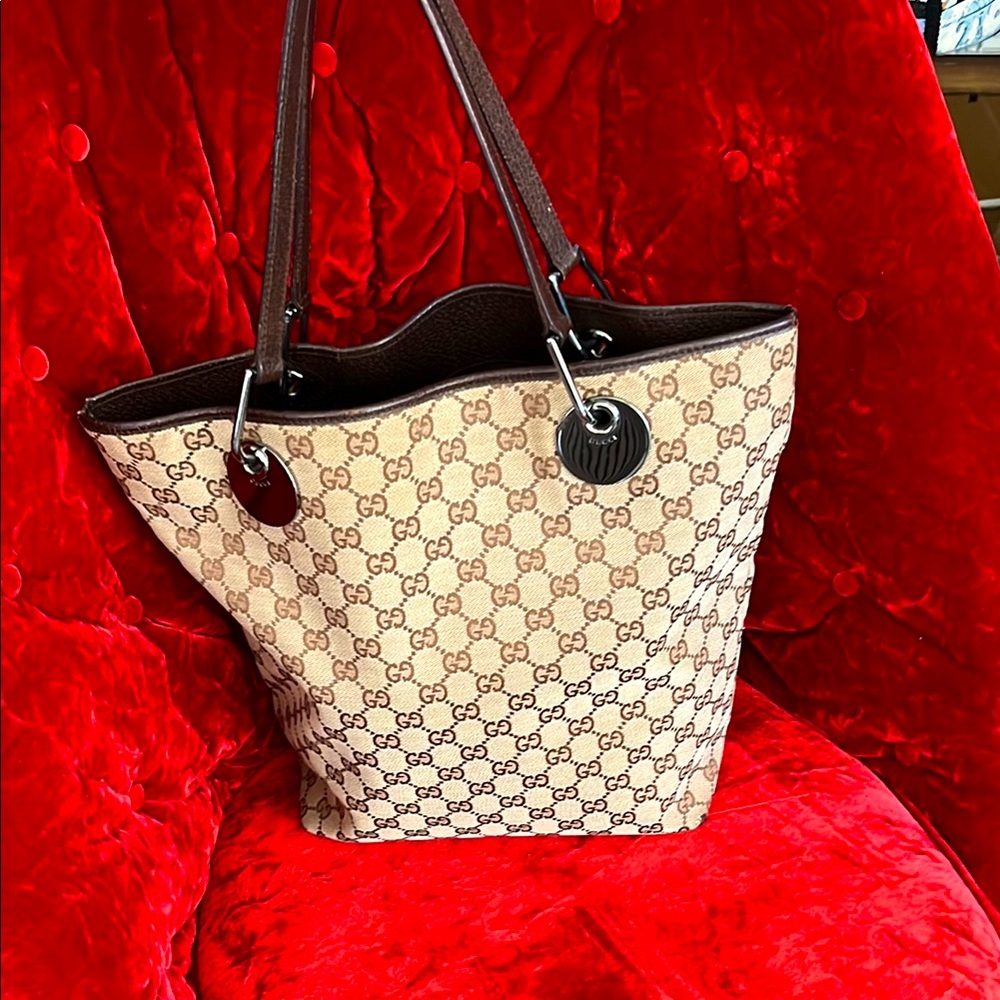 GUCCI GG JACQUARD ECLIPSE TOTE BAG